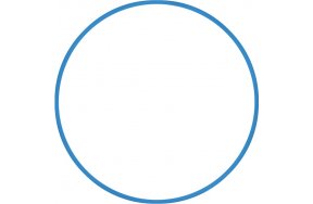 στεφάνι ρυθμικής 60cm μπλε amila
