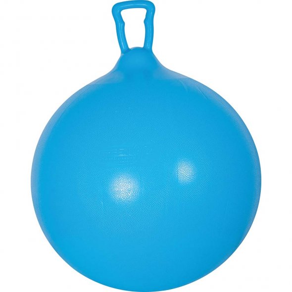 μπάλα αναπήδησης 45cm amila με λαβή σε μπλε χρώμα