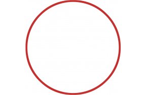 Στεφάνι Ρυθμικής 60cm Κόκκινο Amila 48012