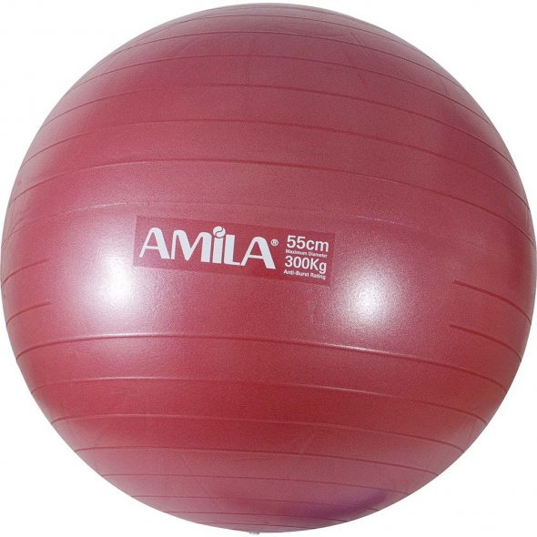 μπάλα γυμναστικής 75cm κόκκινη amila