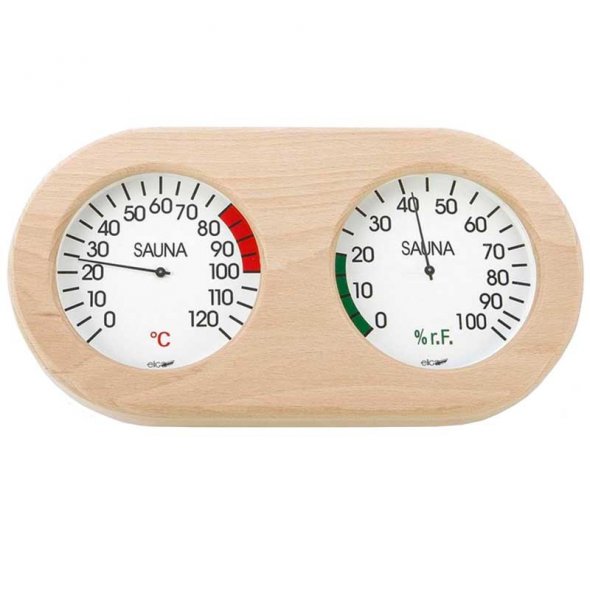 θερμοϋγρόμετρο σάουνας 265x125 mm kinissis