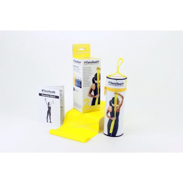 resistance band 2.5m yellow in zipper bag theraband