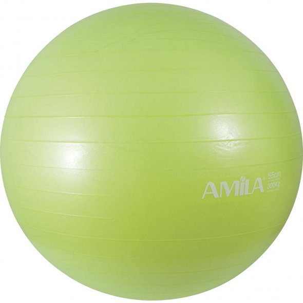 μπάλα γυμναστικής 65cm lime amila
