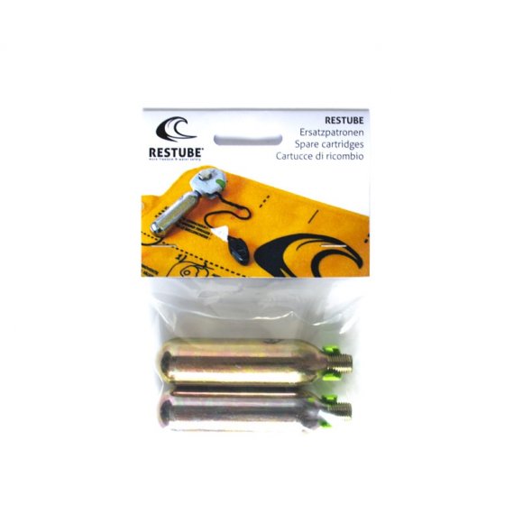 φιαλίδια co2 restube σε συσκευασία