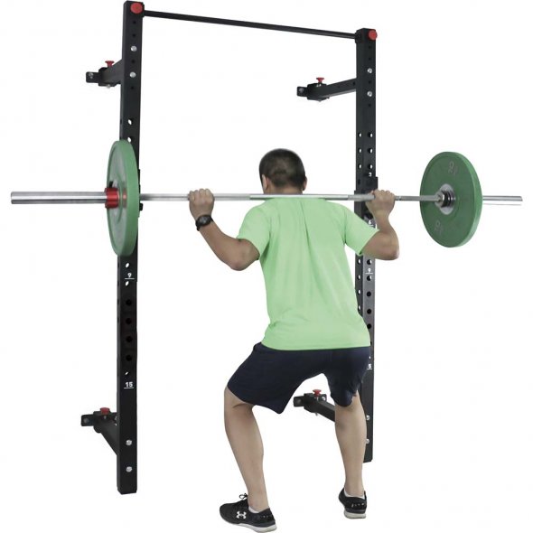 wall mountable foldable squat rack άρση βαρών