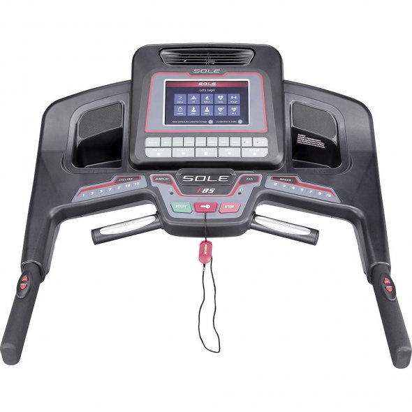 ηλεκτρικός διάδρομος γυμναστικής sole f85 κονσόλα