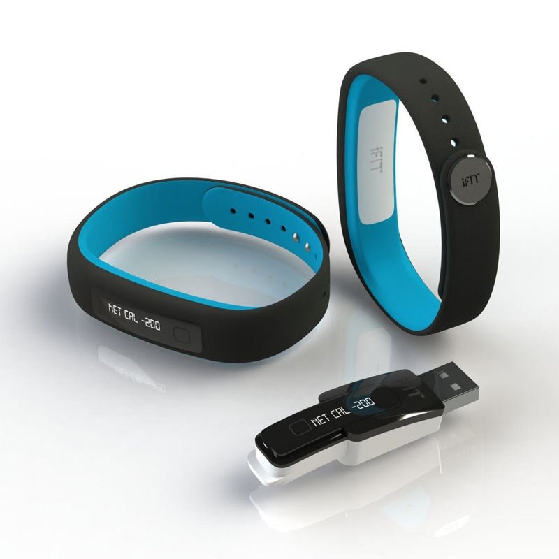 iFit Vue Black/Blue Wearable Activity Tracker | Kinissis.eu