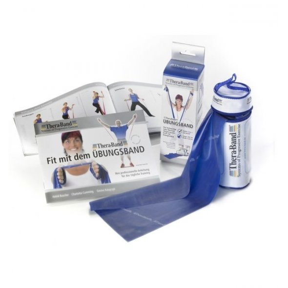 resistance band blue in zipper bag theraband