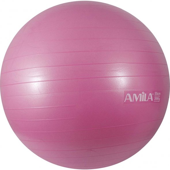 μπάλα γυμναστικής 55cm mds ροζ