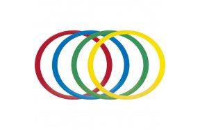 στεφάνι επίπεδο σε διάφορα χρώματα 12 τεμάχια amila