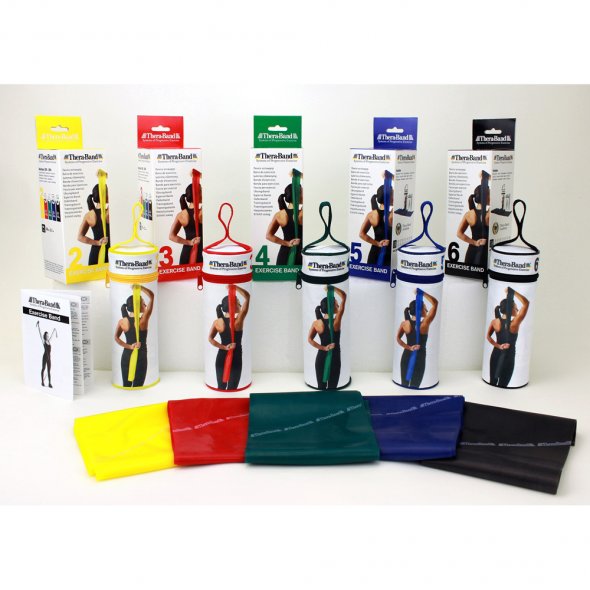 resistance band 2.5m yellow in zipper bag theraband όλα