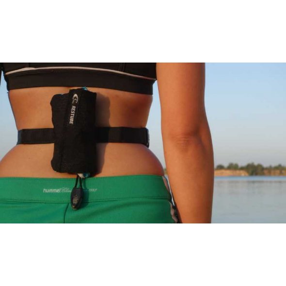 restube swin μπλε εφαρμογή σε πλάτη